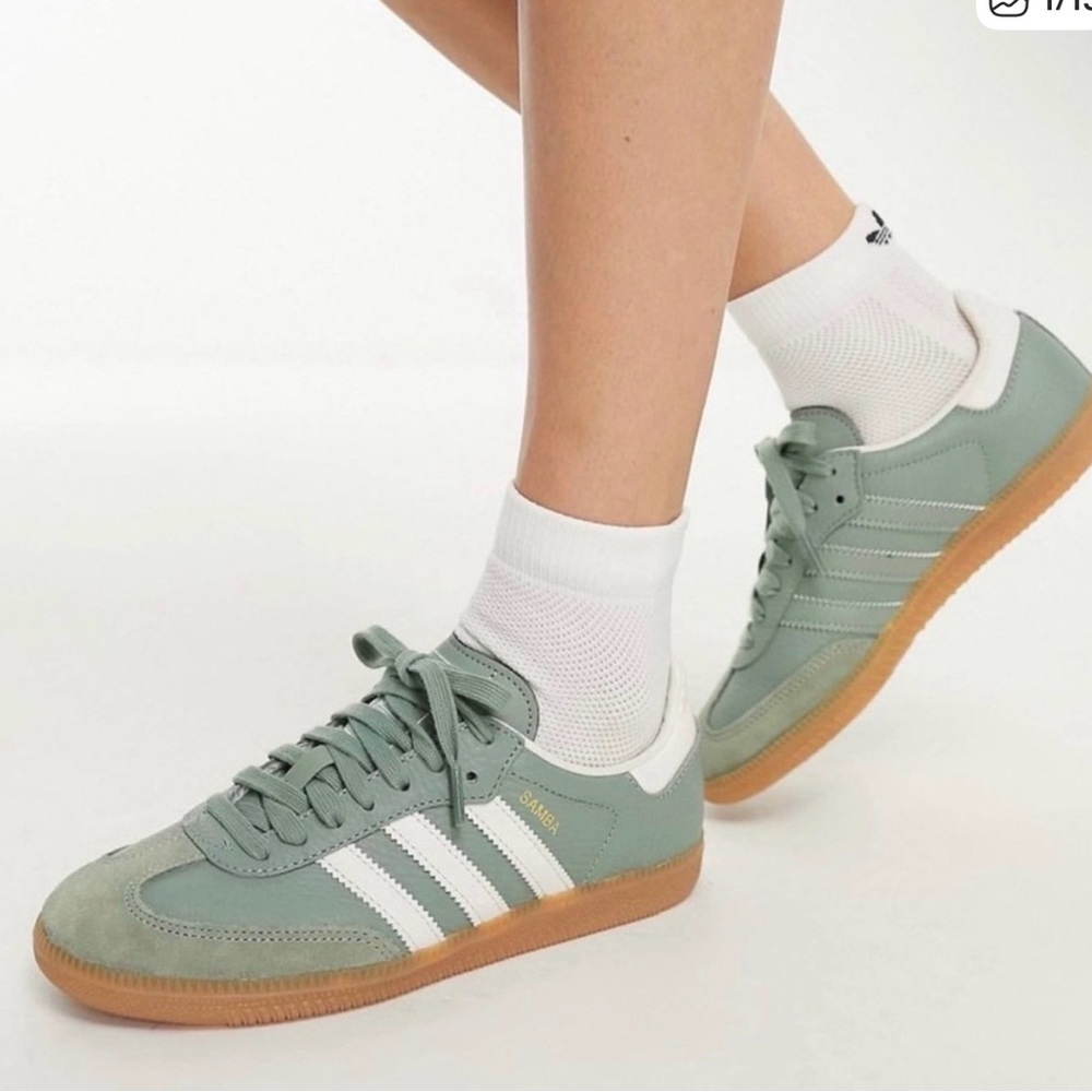 Adidas originals samba OG women’s sage green and white